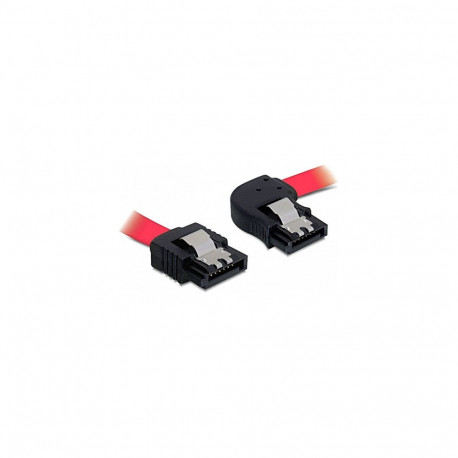 "Delock SATA 3 Gb/s Kabel gerade auf rechts gewinkelt 30 cm rot"