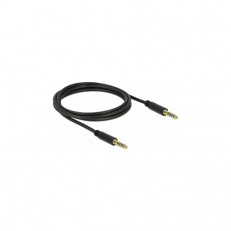 4,4mm 5 Pin pistik-pistik-kaabel 2m, must