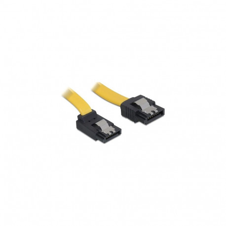 Delock SATA 3 Gb/s sirge ja ülespoole nurgaga kaabel 20 cm kollane
