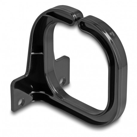 "Delock Kabelbügel 83 x 60 mm mit Montageplatte schwarz"