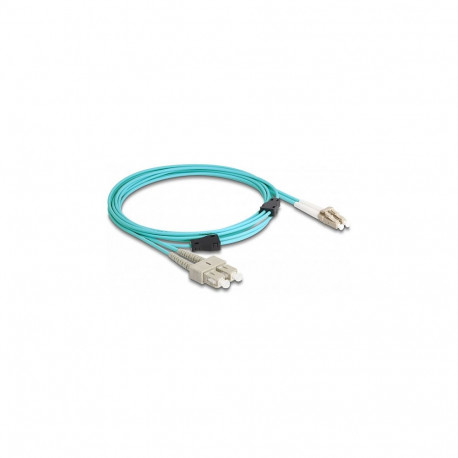 "Delock LWL Kabel mit Metallarmierung LC Duplex zu SC Duplex Multimode OM3 3 m"