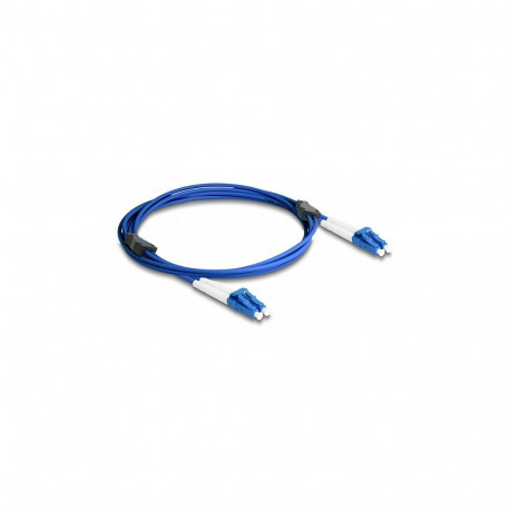 "Delock LWL Kabel mit Metallarmierung LC Duplex zu LC Duplex Singlemode OS2 2 m"