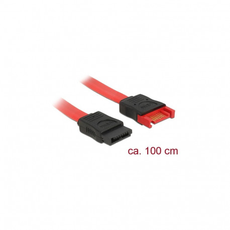 "Delock SATA 6 Gb/s Verlängerungskabel 100 cm rot"