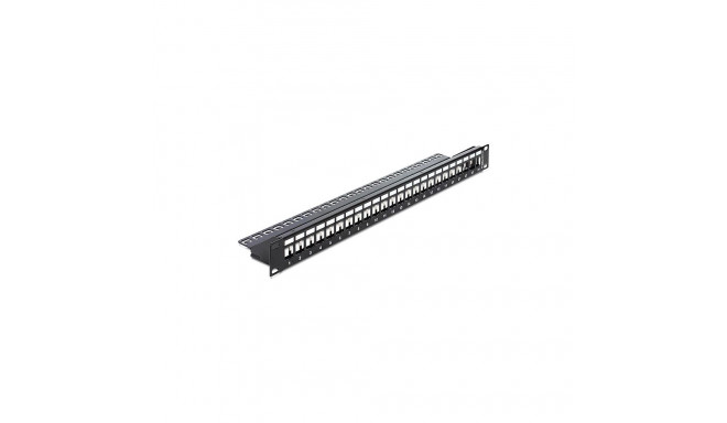 "Patchpanel Delock 1HE 24 Keystone Ports"