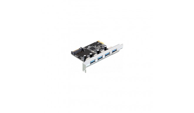 "PCI Express x1 Karte zu 4 x extern USB Typ-A Buchse SuperSpeed USB 5 Gbps (USB 3.2 Gen 1)"