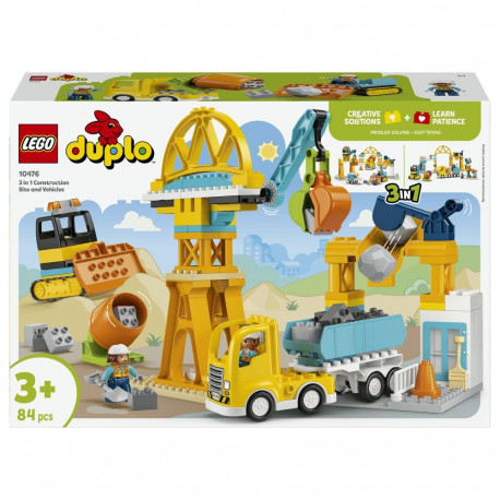 LEGO DUPLO 10476 ehitusplats ja ehitussõidukid, 3-in-1 komplekt