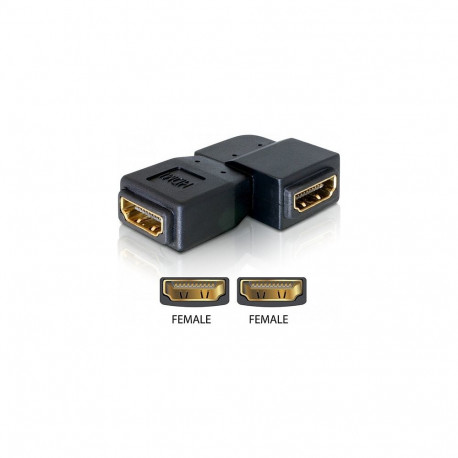 HDMI pesa-pesa adapter, 90° nurgaga