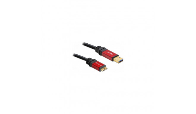 "USB-A > MicroUSB-B (ST-ST) 2m DeLOCK Black"