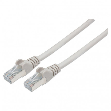 "Intellinet Network Patch Cable, Cat6, 3m, Grey, Copper, S/FTP, LSOH / LSZH, PVC, RJ45, Gold Plated 