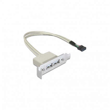 "Delock Slot bracket - USB-Kabel - USB (W) bis 9-poliger USB-Header (W)"