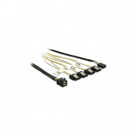 Delock Mini SAS HD SFF-8643 - 4x SATA 7p 1m