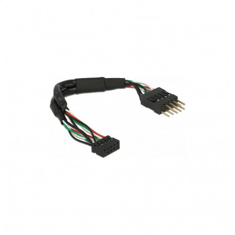 "DeLock USB 2.0 Pin Header > 10 Pin Header 12cm Schwarz"