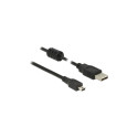 3m USB 2.0-A / USB 2.0 Mini-B must USB-kaabel