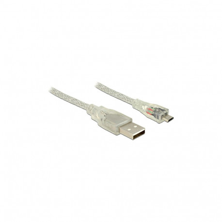 "Kabel Delock A -> Micro-B St/St 0.5"