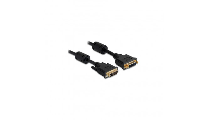 DVI 24+5 pistikuga pikenduskaabel > DVI 24+5 pesaga, 3m, must