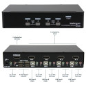 "KVM 4 PORT DISPLAYPORT KVM SWITCH"