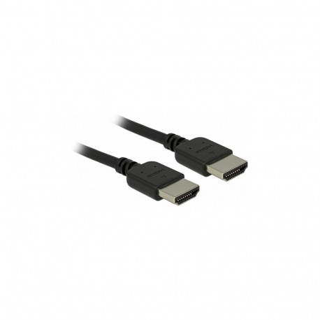 DeLock HDMI (ST-ST) 2m ühenduskaabel 4K 60Hz must