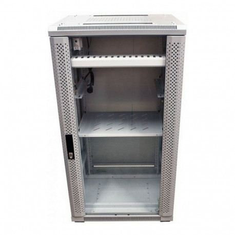 "ALLNET Netzwerkschrank 19"" 42HE B600/T 800mm Glastür Lichtgrau SNB-Serie"