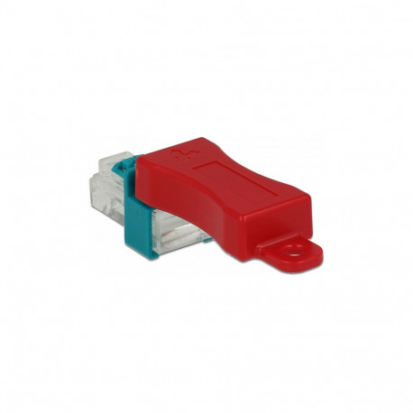 "Delock Secure Clip Set LAN-Kabel Sicherheitsschloss Set 6er Red"