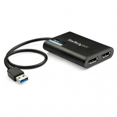 StarTech.com adapter USB3.0 (ST) > 2x DisplayPort (BU) 4K 60Hz 30cm must