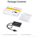 StarTech.com adapter USB3.0 (ST) > 2x DisplayPort (BU) 4K 60Hz 30cm must