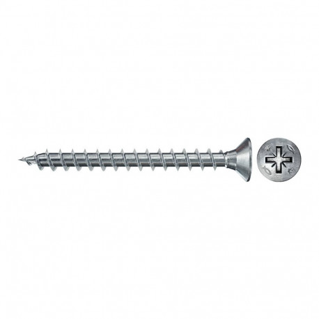 "Fischer Spanplattenschraube Power-Fast II 3,0x25 Senkkopf PZ (100 Stck, Vollgewinde, verzinkt)"