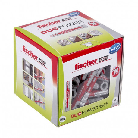 fischer DuoPower 8x65 universaaltüüblite komplekt, 8 x 65 mm, 50 tükki