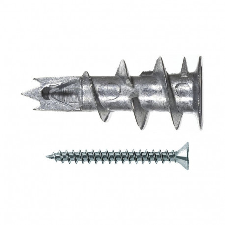 "Fischer Gipskartondbel Metall GKM 12 (silber, 100 Stck, mit Schraube)"