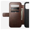 "Nomad Modern Leather Folio iPhone 17 Pro Max Rustic Brown H"