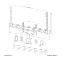 "Neomounts AV2-500BL Universal-Videobar-Kit - Schwarz"