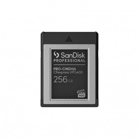 "CARD SANDISK Professional PRO-CINEMA 256GB express VPG400 Type B Card upto 1700MB/s Read 1400MB/s W