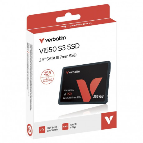 256GB Verbatim Vi550 S3 Phison 2,5" (6.3cm) SATAIII sisemine
