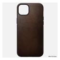 "Nomad Modern Leather Case iPhone 14 Plus Rustic Brown"
