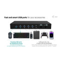 D I-TEC USB-C KVM dokkimisjaam