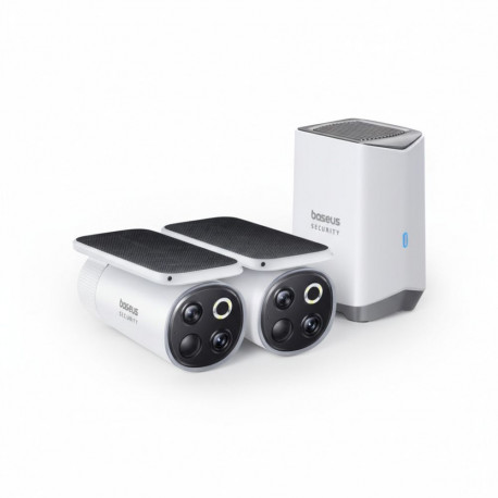 "Baseus Security S1 Pro Outdoor Dual 3K 2-Cam Kit (weiß)"