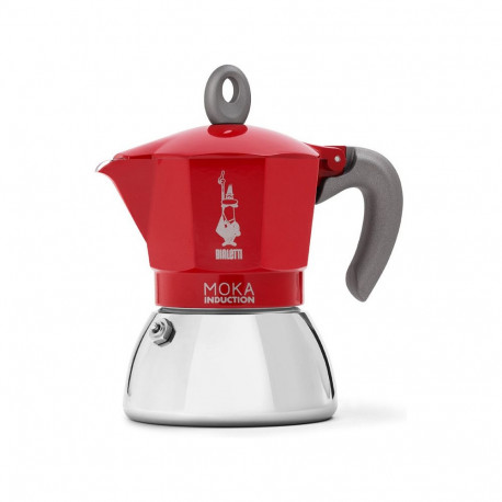 "Bialetti Mokka-Kanne 0,2 l Moka Induktion rot"