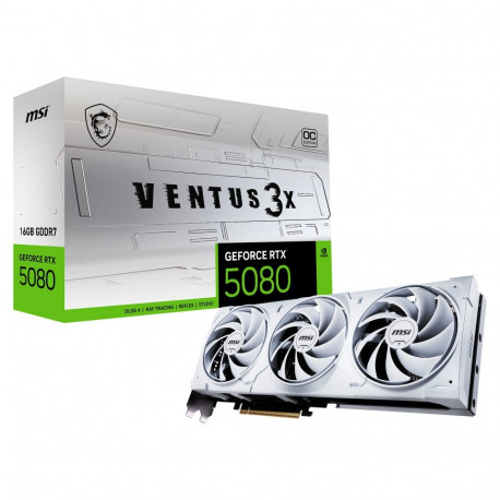 "RTX 5080 16GB MSI Ventus 3X OC GDDR7 3Fan white"