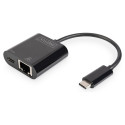 DIGITUS USB Type-C Gigabit Ethernet adapter, PD-toega