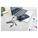 "DIGITUS 3-in-1 Ladekabel USB A Lightning + Micro USB + USB-C"