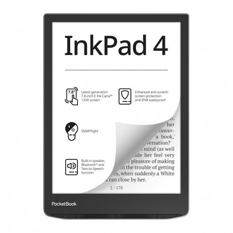 "PocketBook InkPad 4 Stardust Silver DACH-Version"