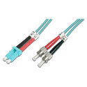 DIGITUS LWL patchkaabel LC->ST 5.00m Multimode Duplex OM3