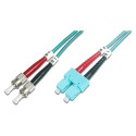 "DIGITUS LWL Patchkabel ST -> SC 2.00m Multimode Duplex OM3"