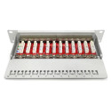 Digitus Cat.6A varjestatud jaotuspaneel, 12-port, 10", hall