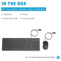 "HP 150 Wired Mouse and Keyboard Combination (P)"