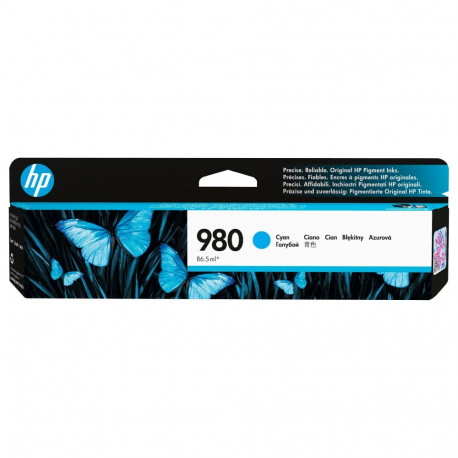 HP 980A originaal tsüaan tint standardmaht 86.5ml 6600 lehte 1-pakk OfficeJet Enterprise