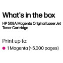 "HP 508A original Toner cartridge CF363A magenta 5.000 pages standard capacity"