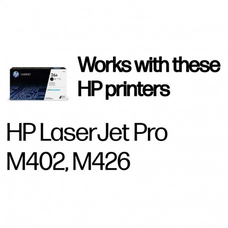 "HP Toner 26A CF226A Schwarz bis zu 3.100 Seiten ISO/IEC 19752"