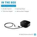 HP USB-C Dock G5 must dokkimisjaam 100W