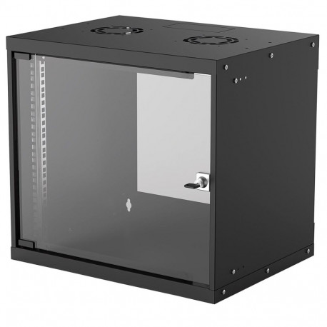 Intellinet 19" võrkkapp - seinapaigaldus (basic), 9U, 400mm sügav, must, flatpack, max 50kg, kasutat