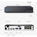 Reolink NVS8, network video recorder (black, 8 channels)